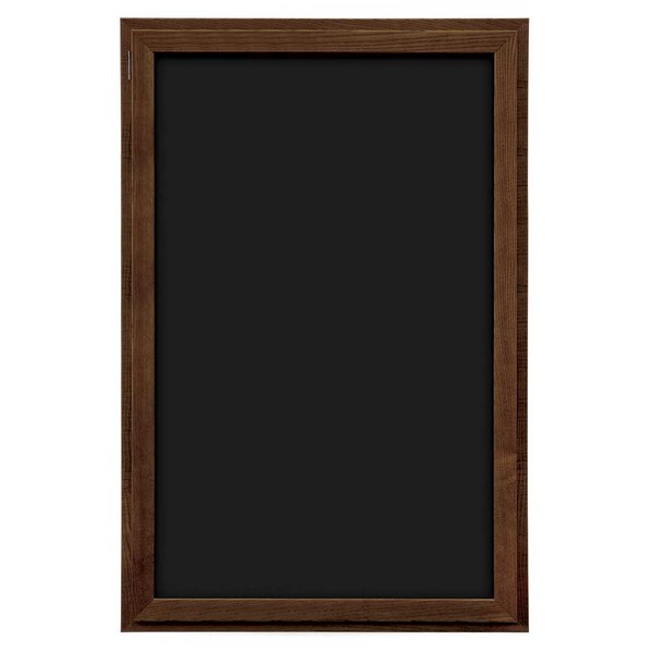 Indoor Enclosed Combo Board, 72"x36", Satin Frame/White Porcelain & Buff